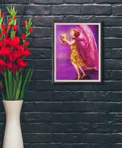 Archangel Chamuel Painting With Flowers