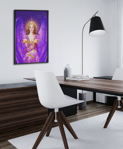 Angel of Abundance Framed Painting In Office