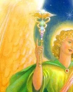 Archangel Holding the Caduceus Detail