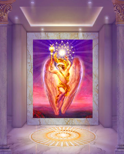 Archangel Jophiel Painting with Scepter of Illumination