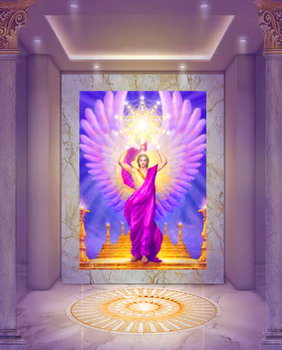 Archangel Uriel Painting with Star
