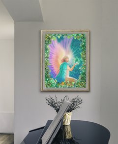 Archangel with Emerald Over Piano