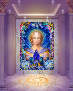 Archangel with Kyanite Crystal